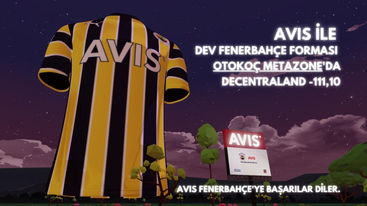 Fenerbahçe'den bir ilk! Dünyanın en büyük forması Metaverse'te tanıtıldı