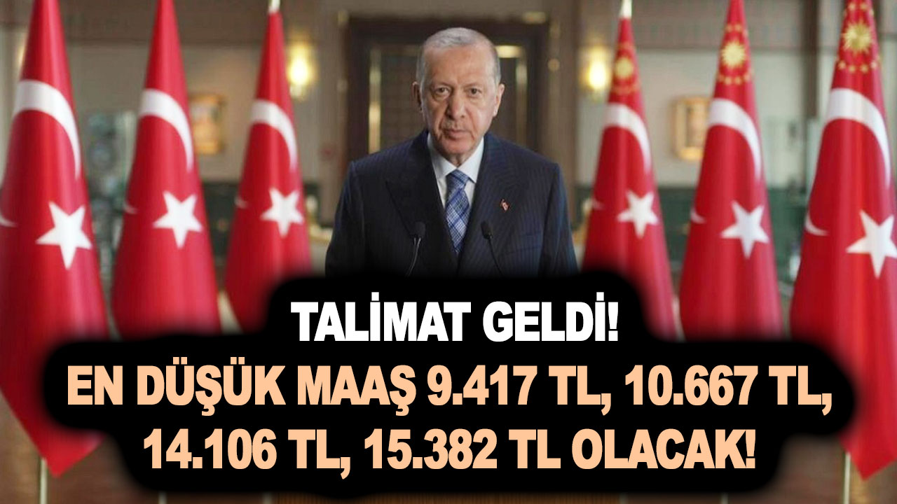 En düşük 9.417 TL, 10.667 TL, 14.106 TL, 15.382 TL olacak! İşte emekli ve memur maaş zammı hesaplaması!