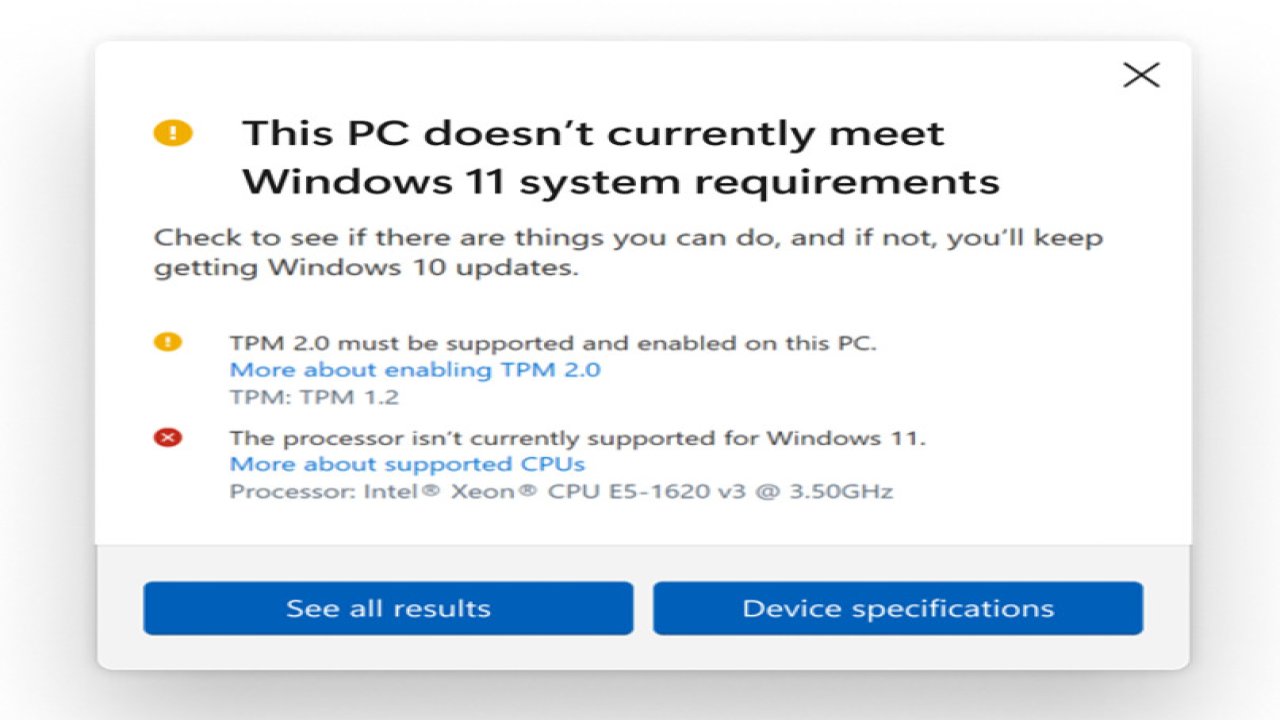 Microsoft, Windows 11 Destekli CPU'lar Listesine Resmi Olarak Bazı 7. Nesil Intel İşlemcileri Ekliyor