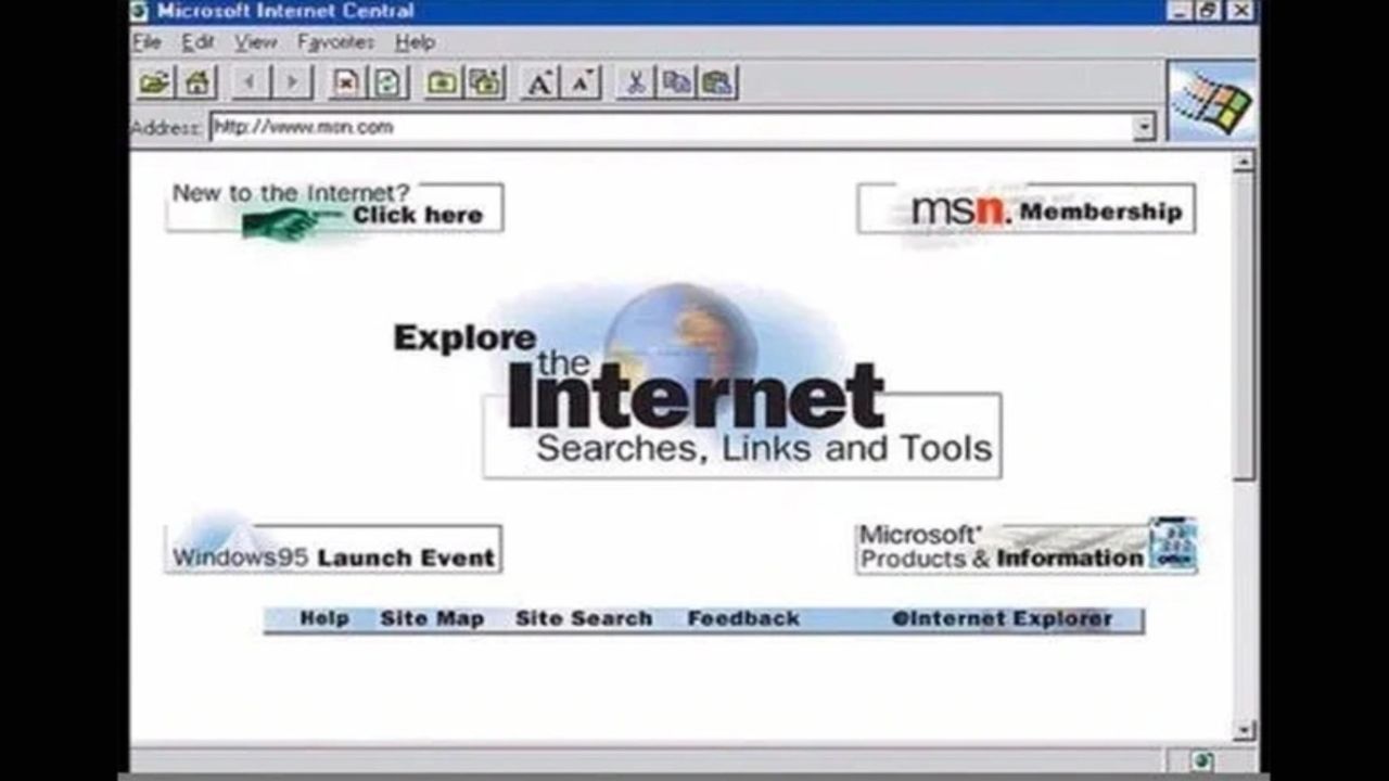 Internet Explorer 1'in ilk görüntüsü sizi geçmişe götürecek